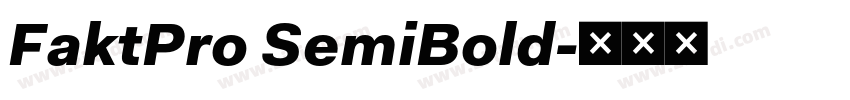 FaktPro SemiBold字体转换